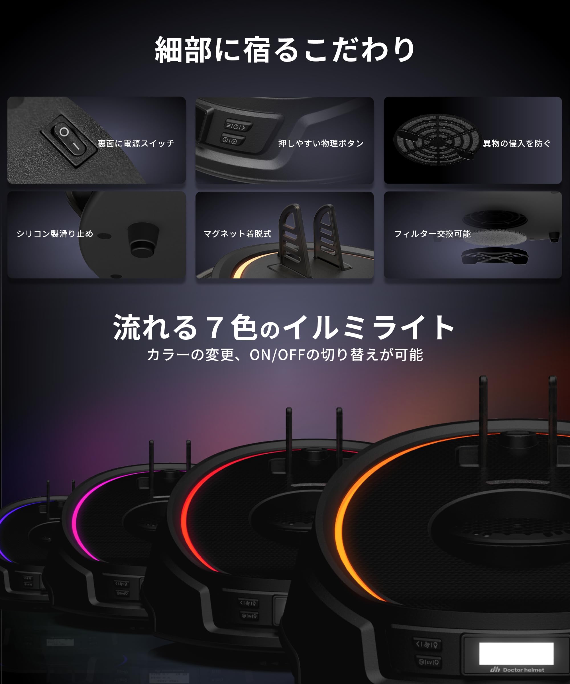 Amazon.co.jp: Kaedear(カエディア) バイク ヘルメット 消臭機